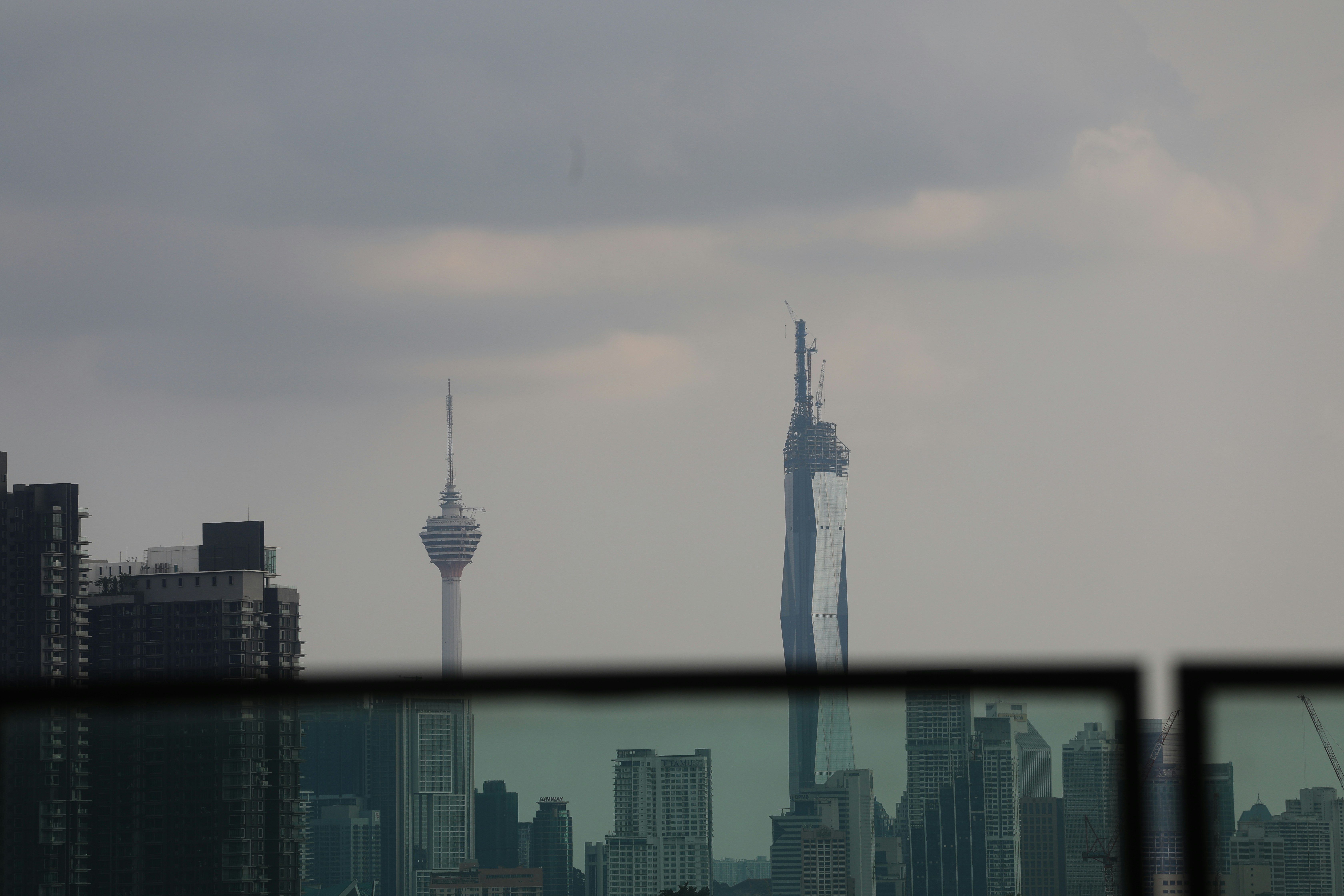 a view of a city from a distance