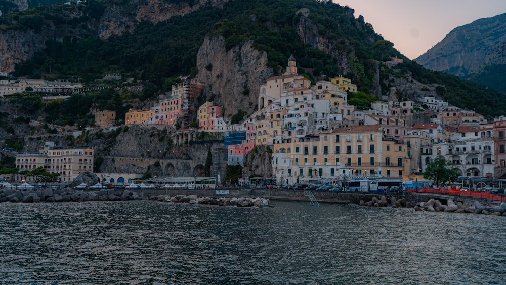 a city on the shore of a body of water