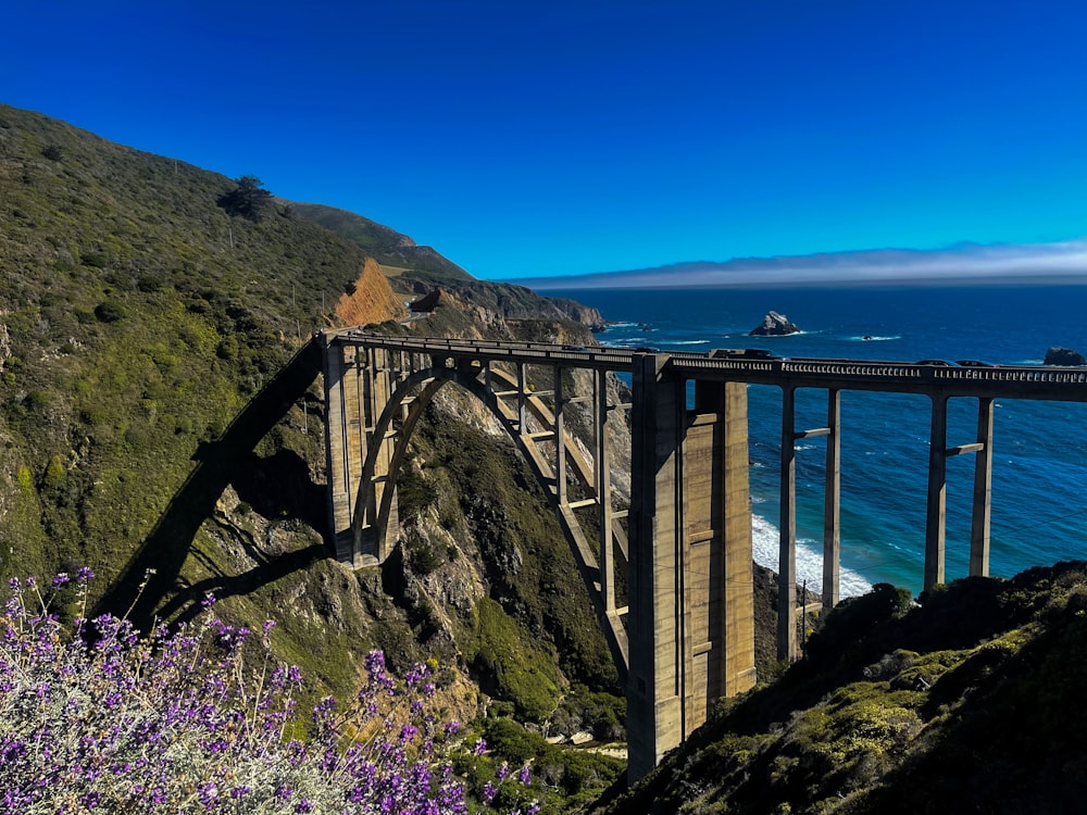 a large bridge over a large body of water