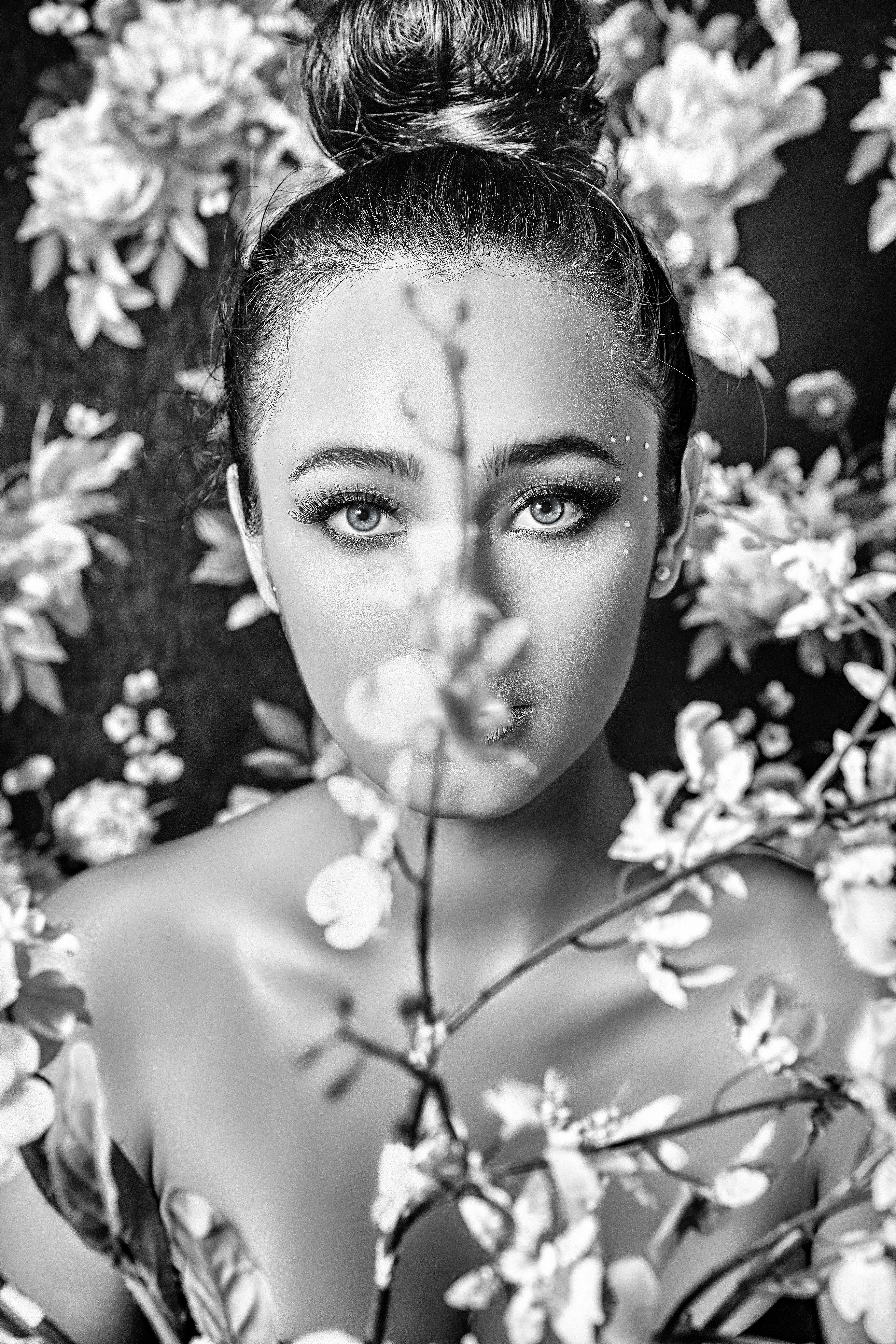 A black and white portrait