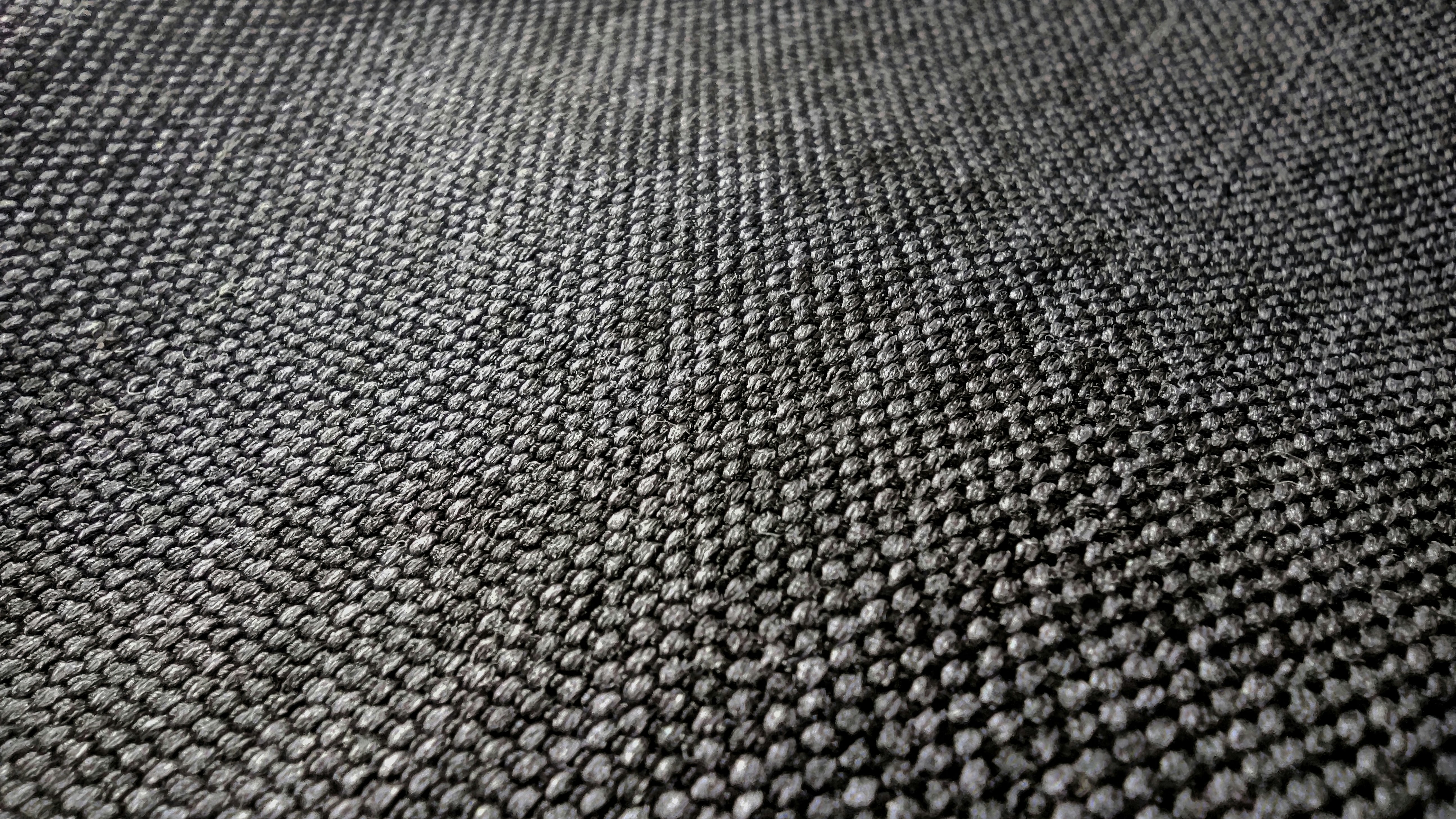 Macro view of a black fabric