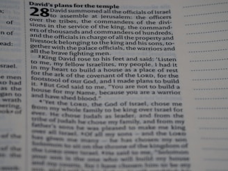 a close up of a page of a book