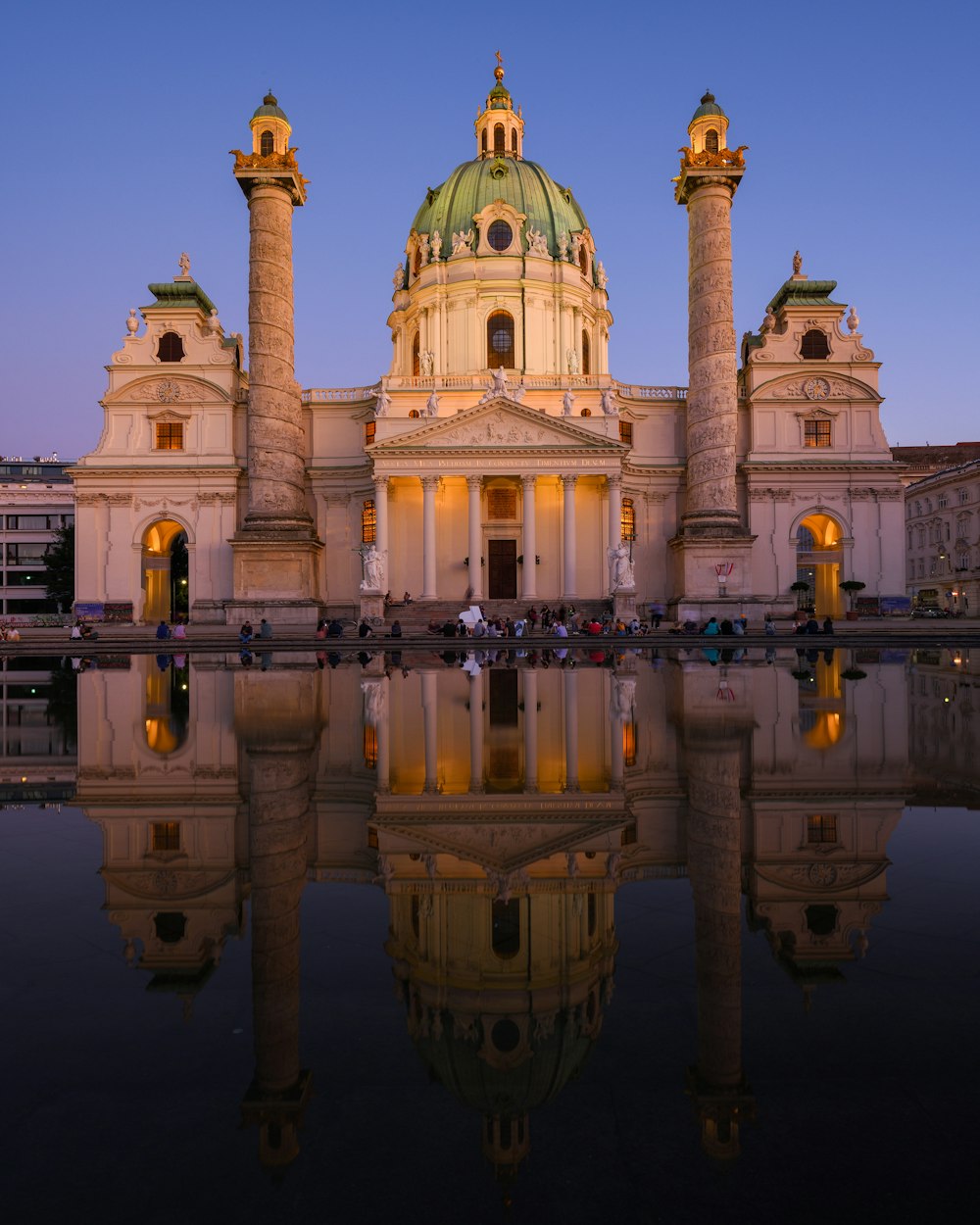 a large building with a dome on top of it