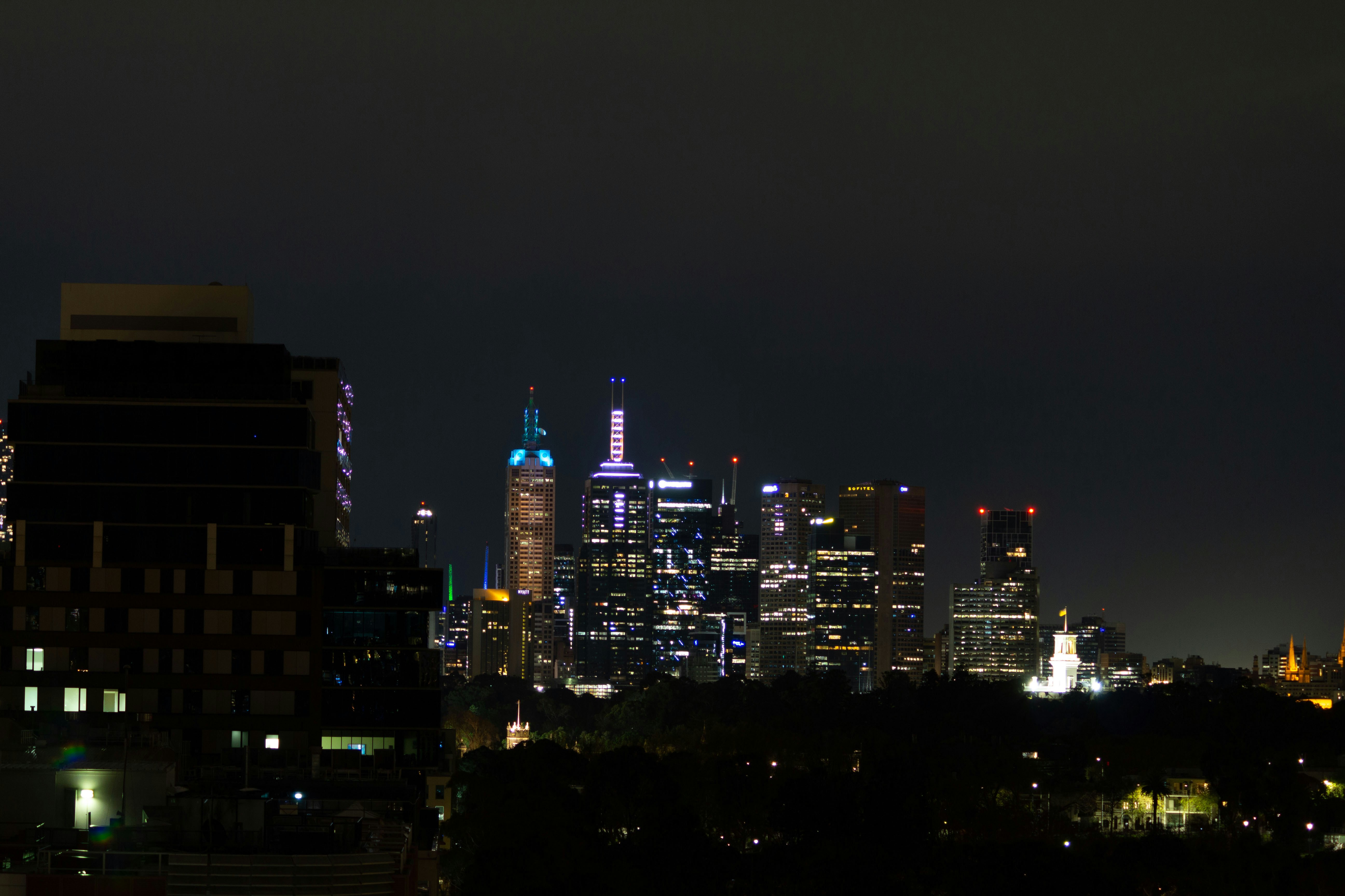 Artificial Lights Piercing the Darkness (image credits: unsplash)