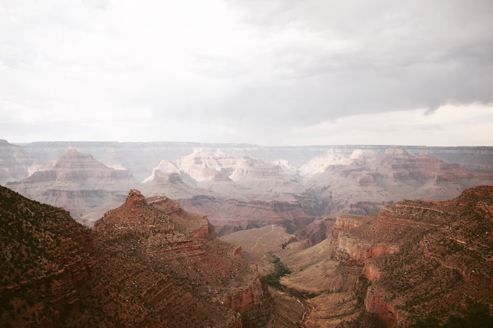 a view of the grand canyon from the top of a mountain