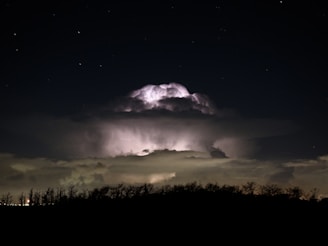 a cloud with a lightning bolt coming out of it