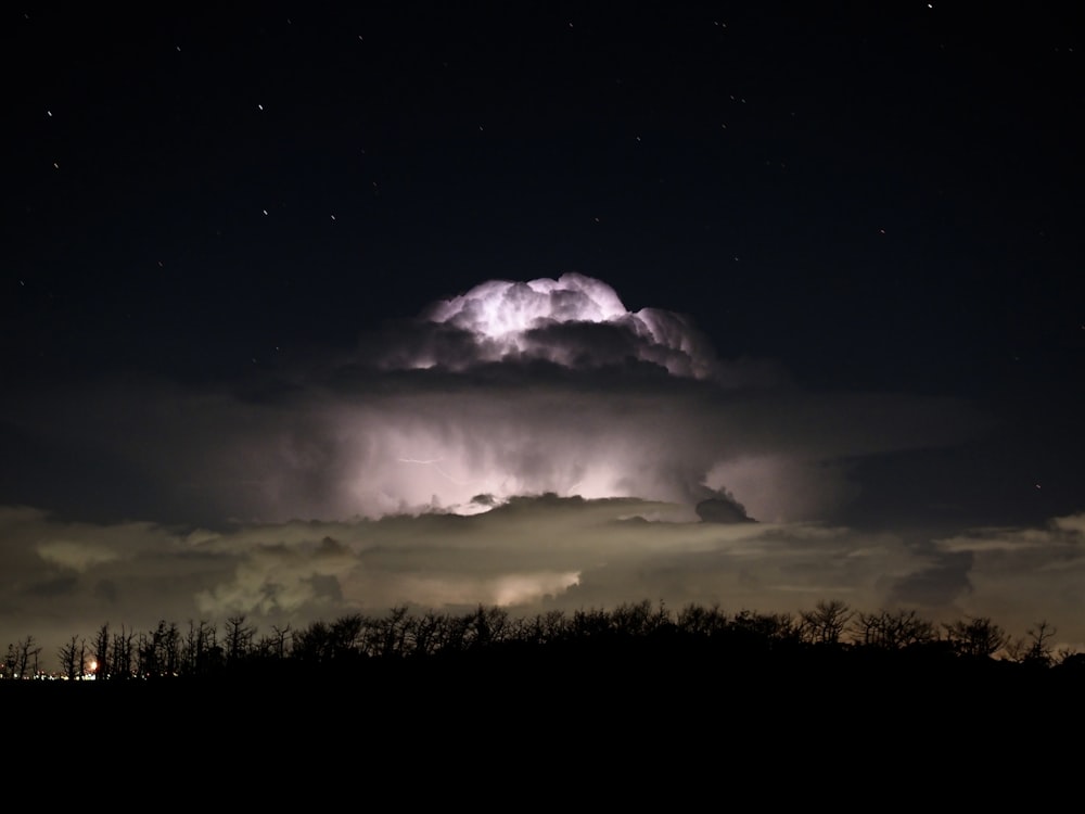 a cloud with a lightning bolt coming out of it