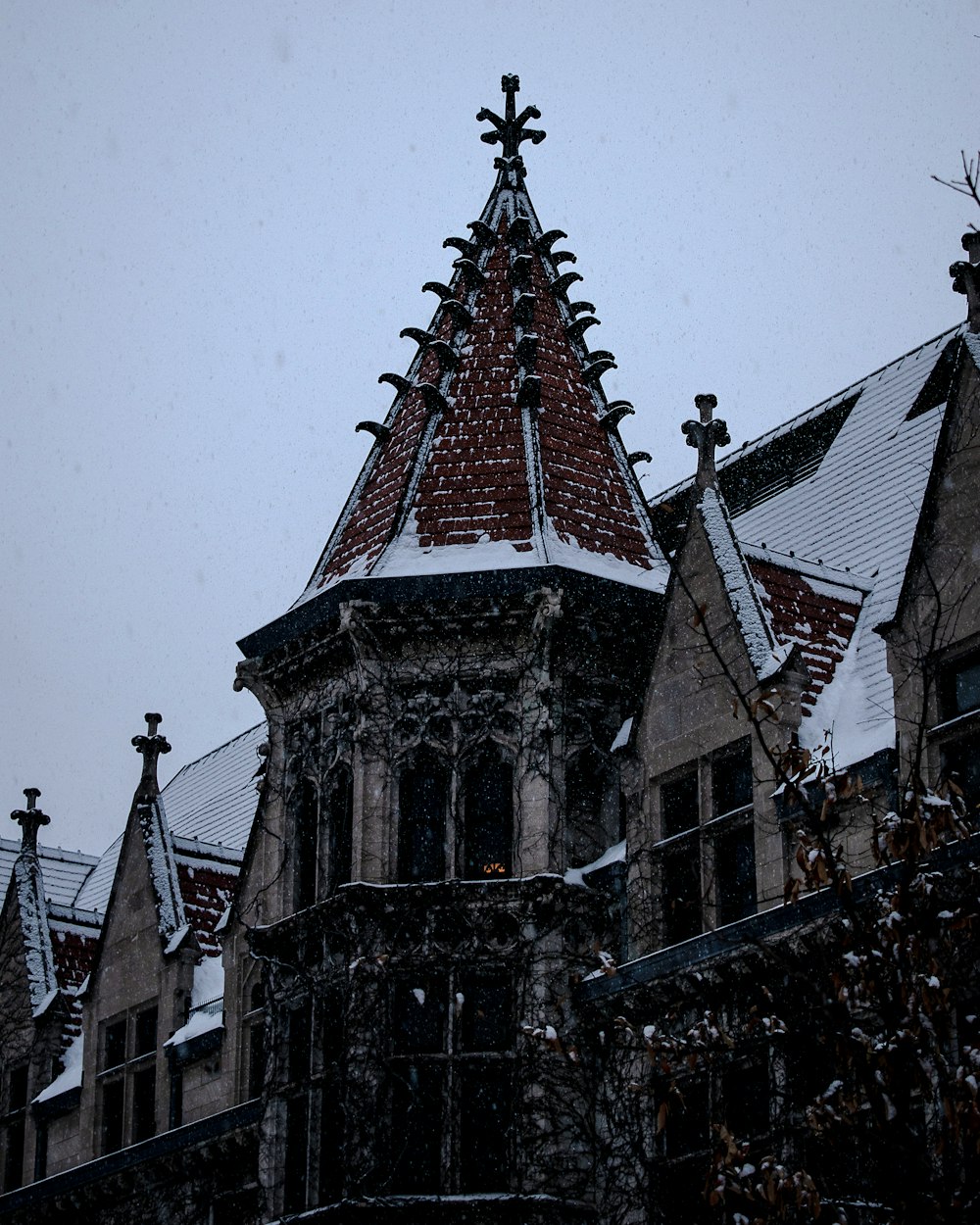 a large building with a clock on the top of it