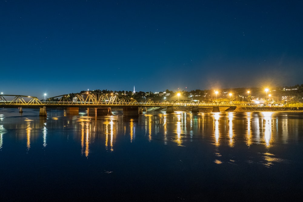 a bridge over a body of water