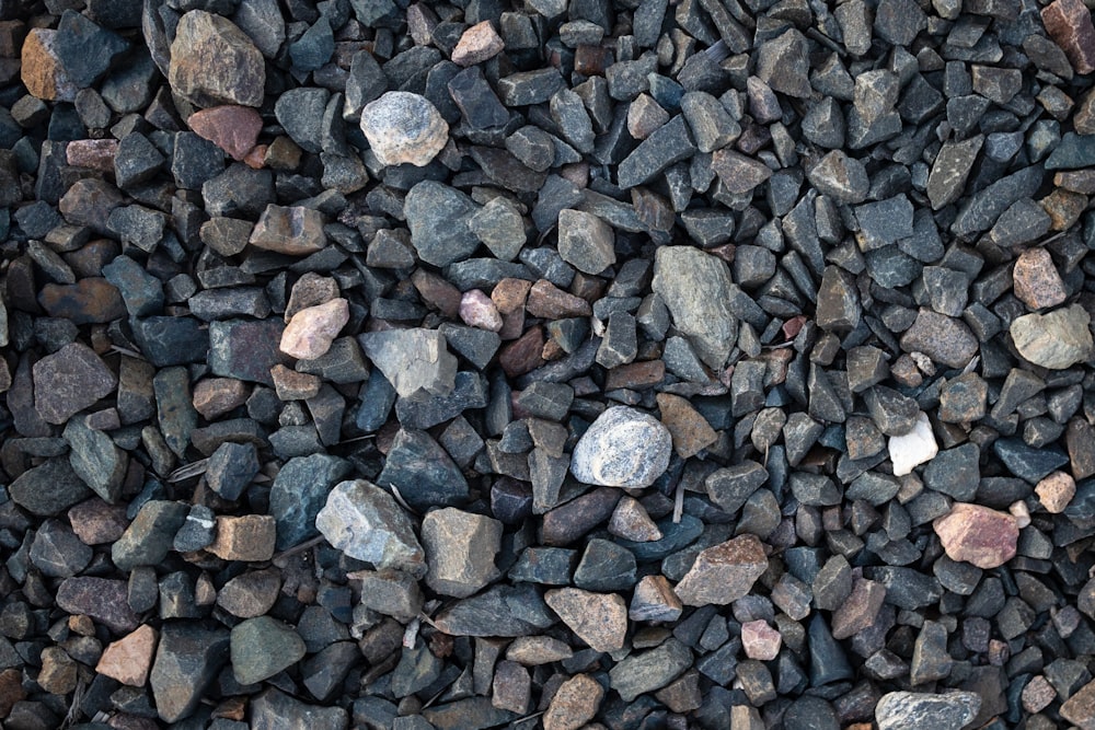 a bunch of rocks that are laying on top of each other