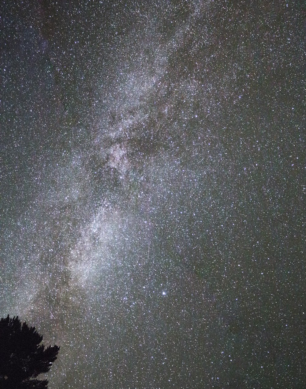 the night sky with stars and the milky