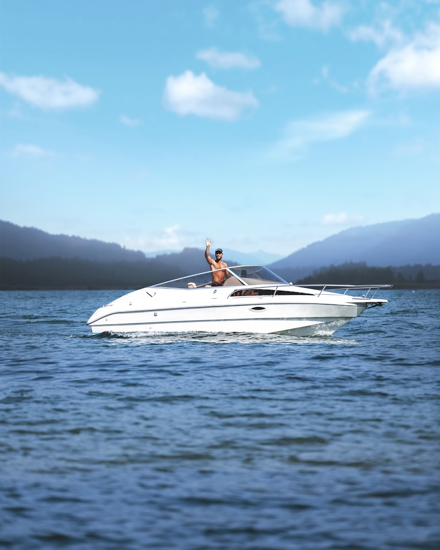 Quicky's pontoon boat on Lake of the Ozarks
