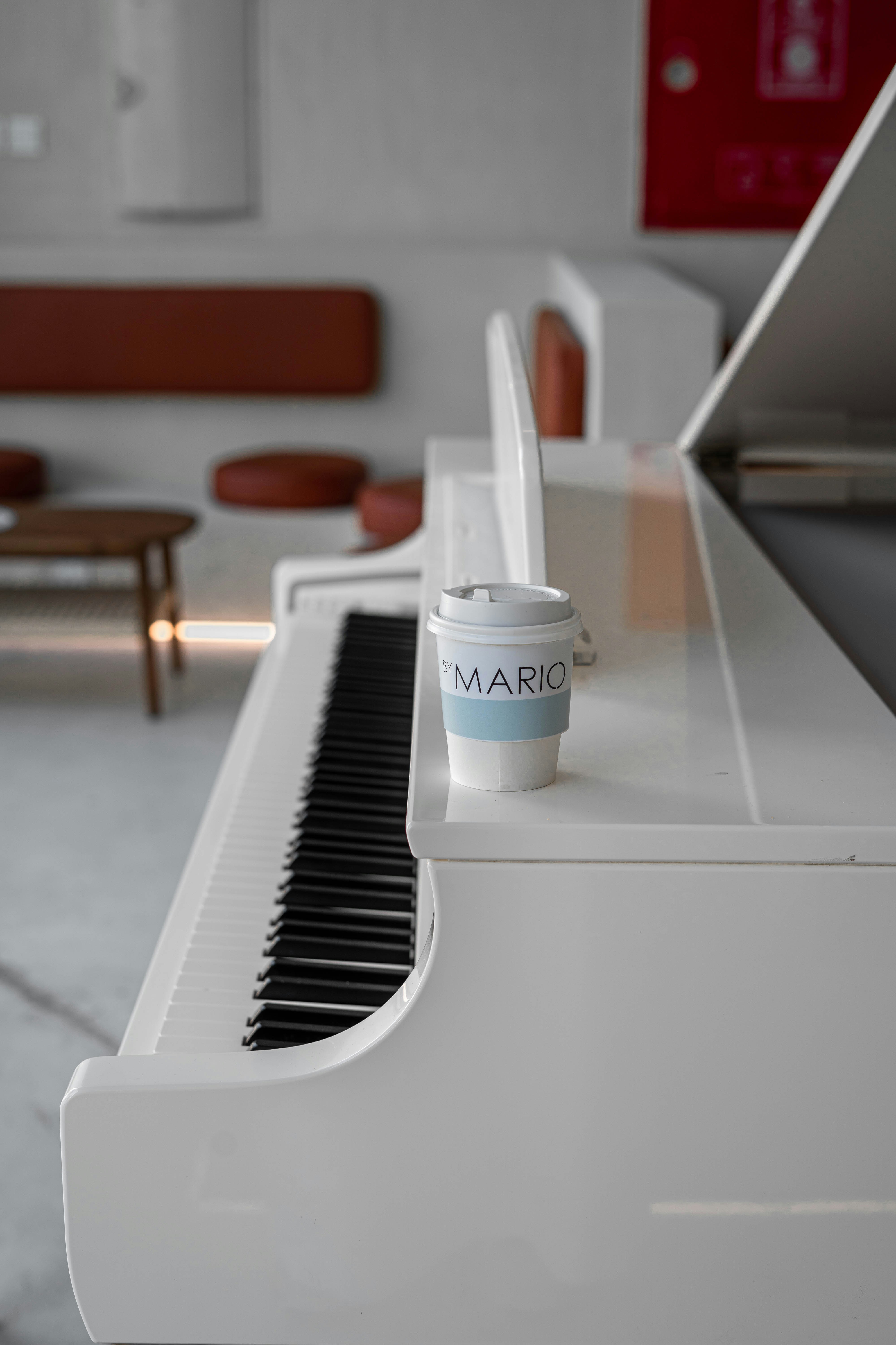 A toothbrush cleaning between keyboard keys