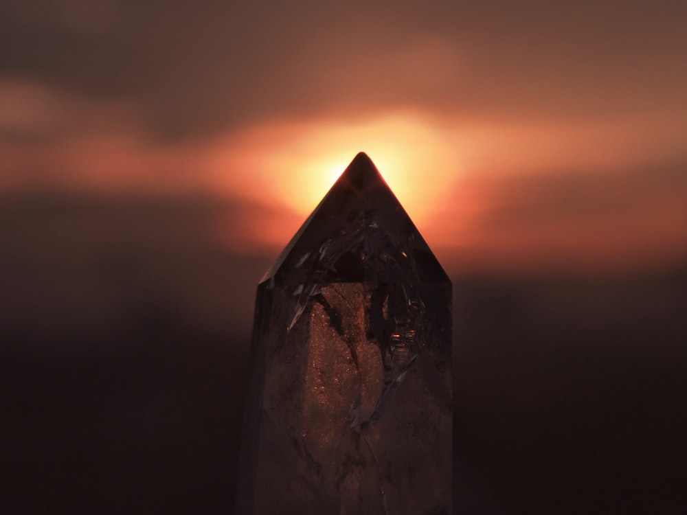 a large diamond sitting on top of a table