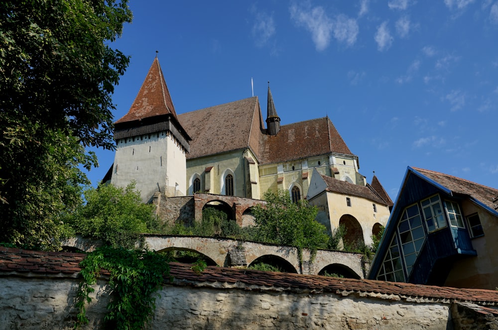 a large building with a clock tower on top of it