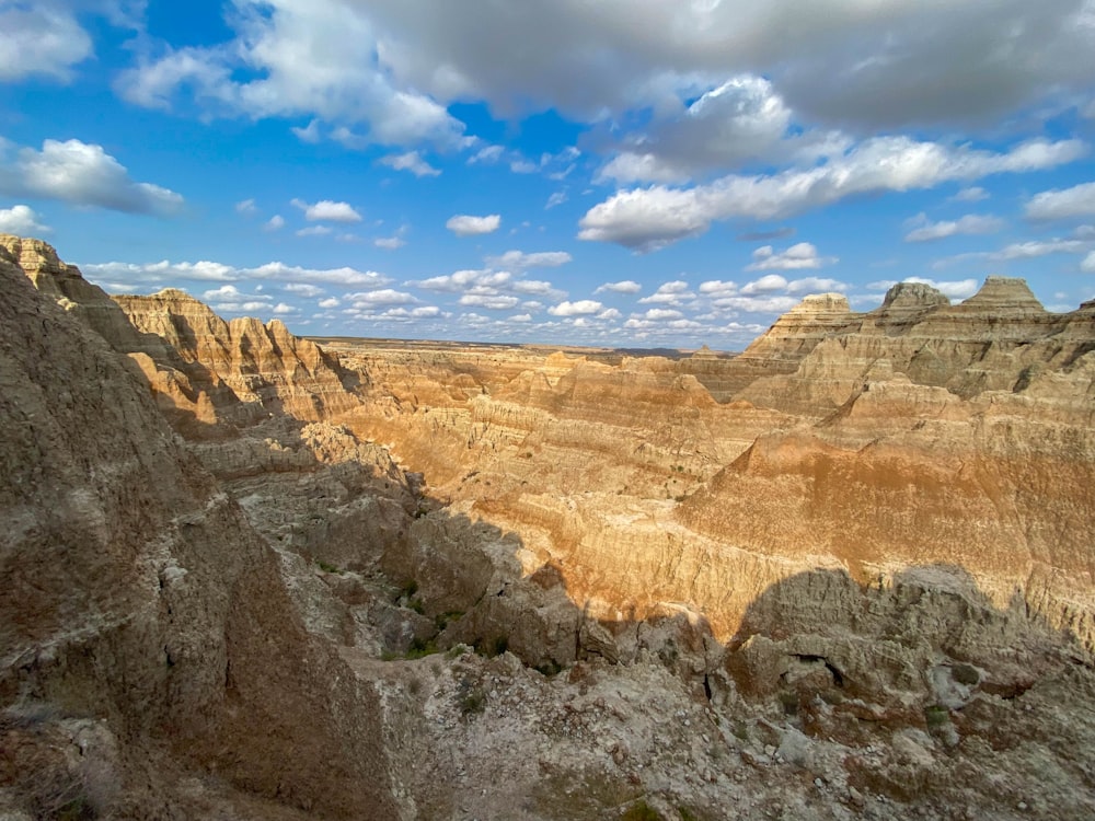 a scenic view of a canyon in the desert