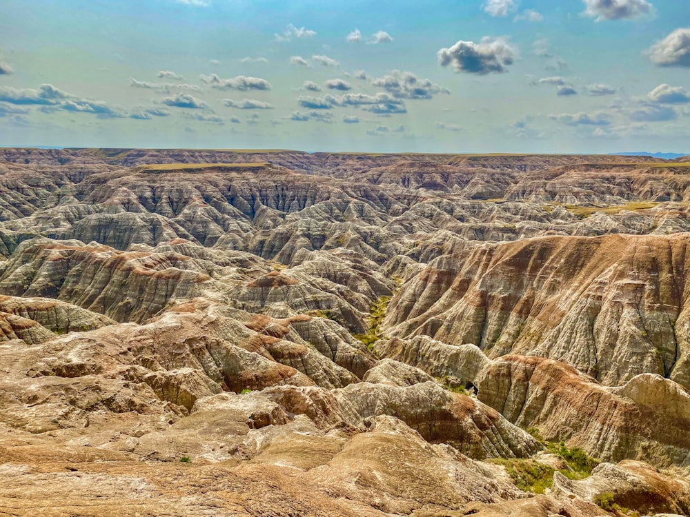 uma vista panorâmica das badlands das badlands