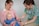 A nurse is administering a vaccine to a baby who is sitting on a woman's lap. The nurse is smiling and wearing colorful scrubs, while the woman gently holds the baby. The setting appears to be a medical office.