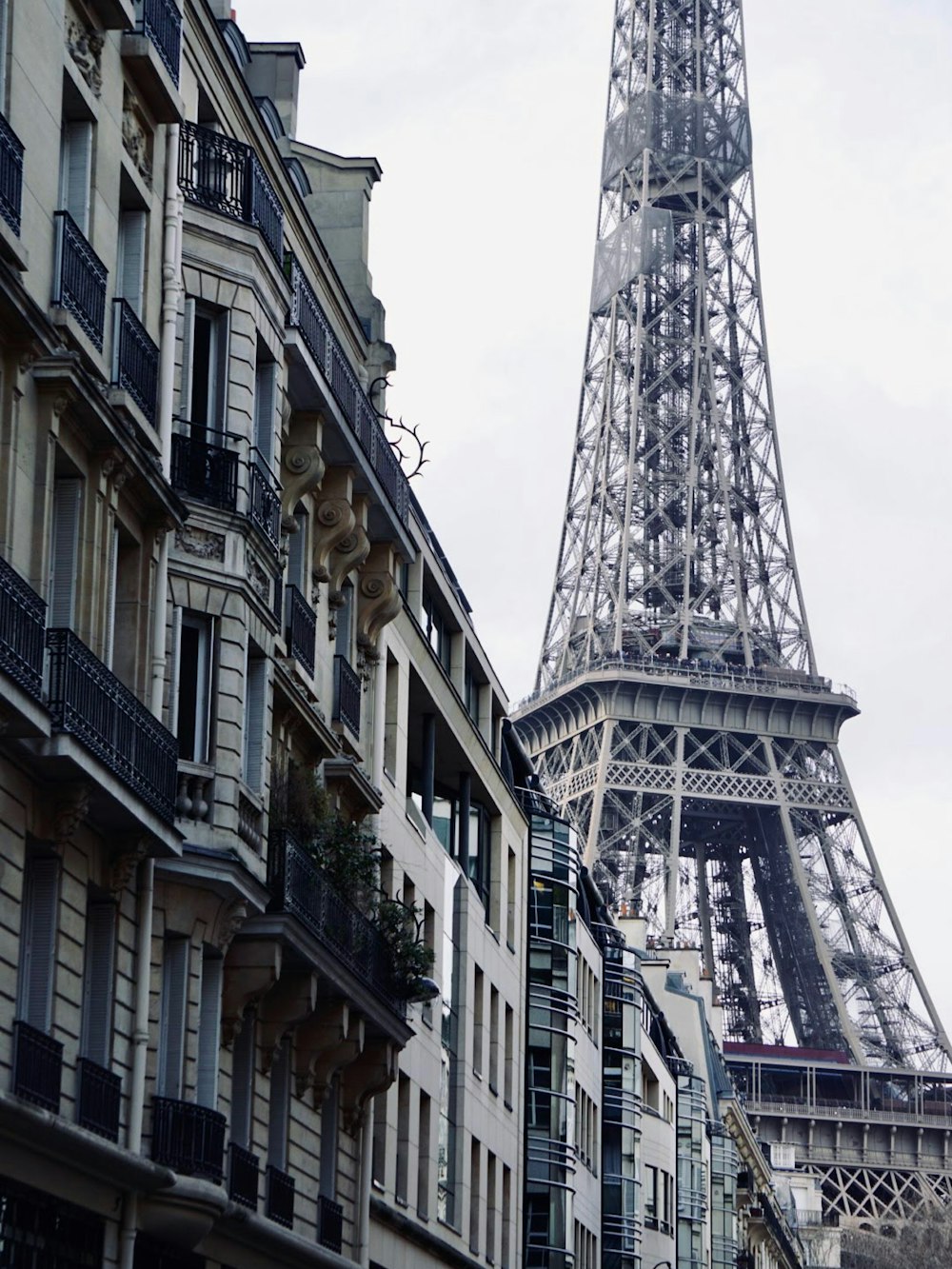 Der Eiffelturm thront über der Stadt Paris