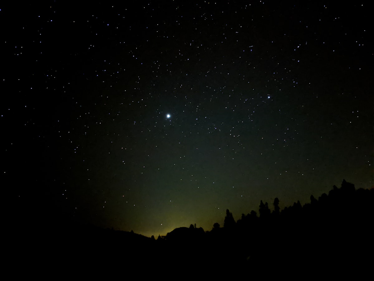 A person gazing at a vast open sky