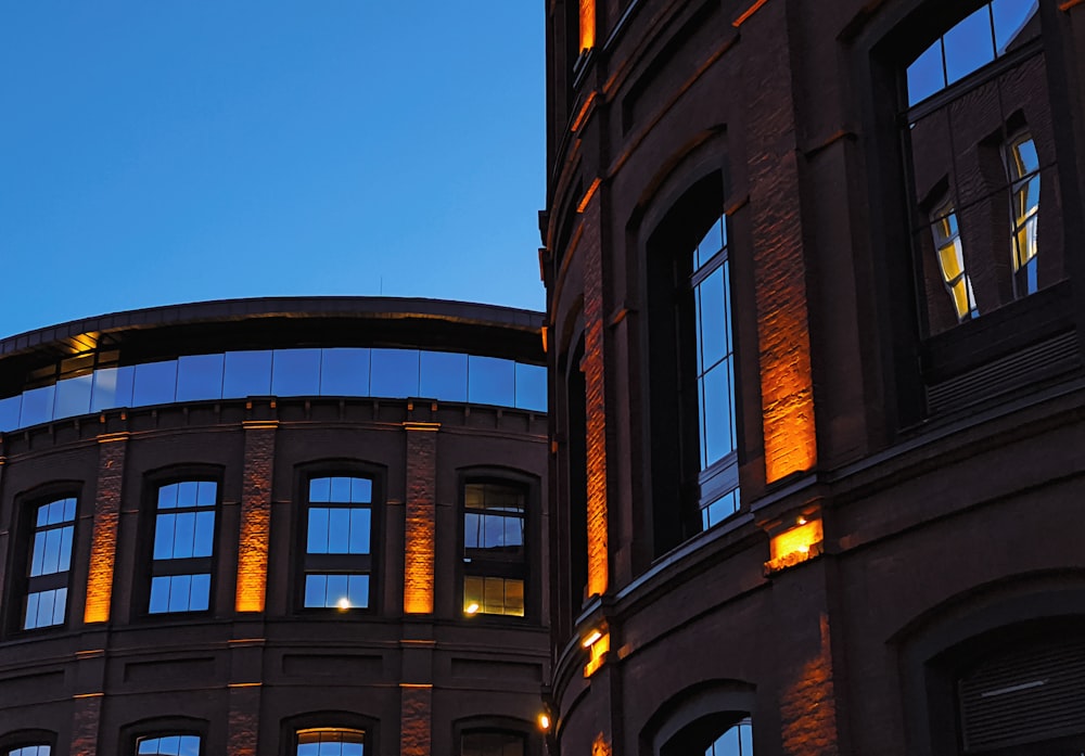 a building with a clock on the side of it