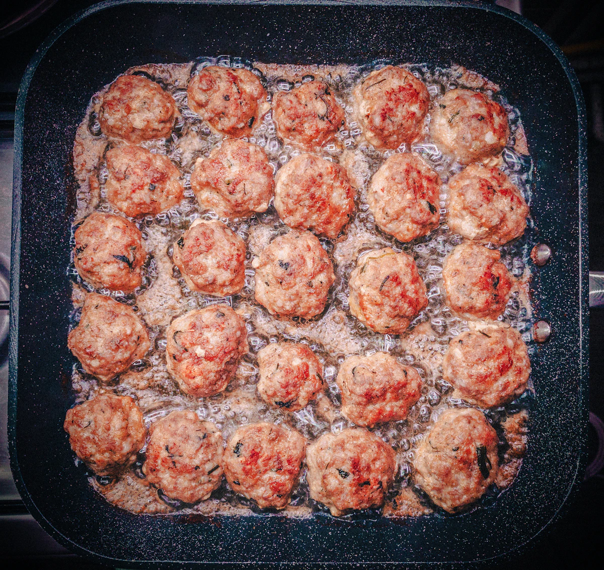 Albóndigas de pavo en salsa de tomate y puerro