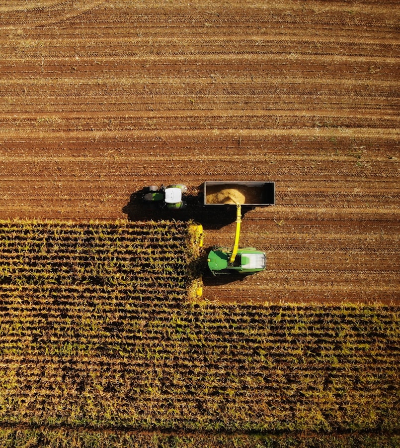 Robot agricole autonome en plein champ