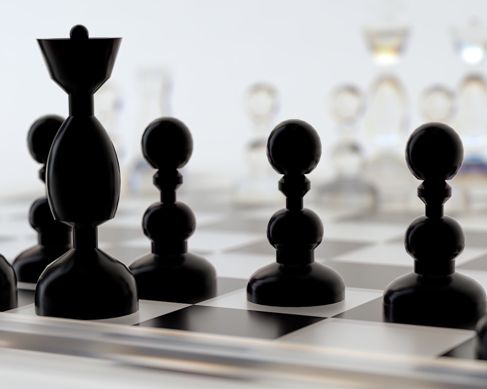 Chess Checkmate Stock Photo - Download Image Now - Chess, Strategy, Black  And White - iStock