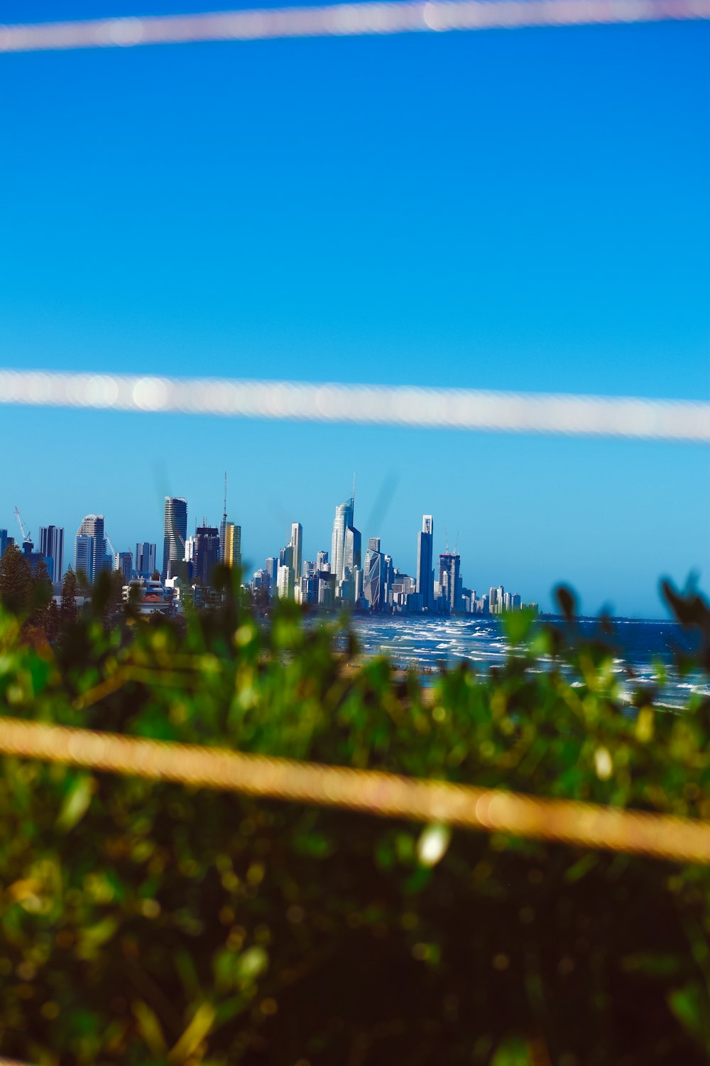 a view of a city from across the water