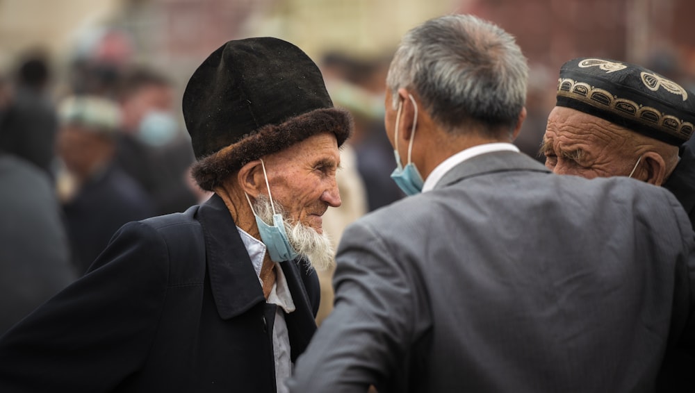 a man wearing a hat