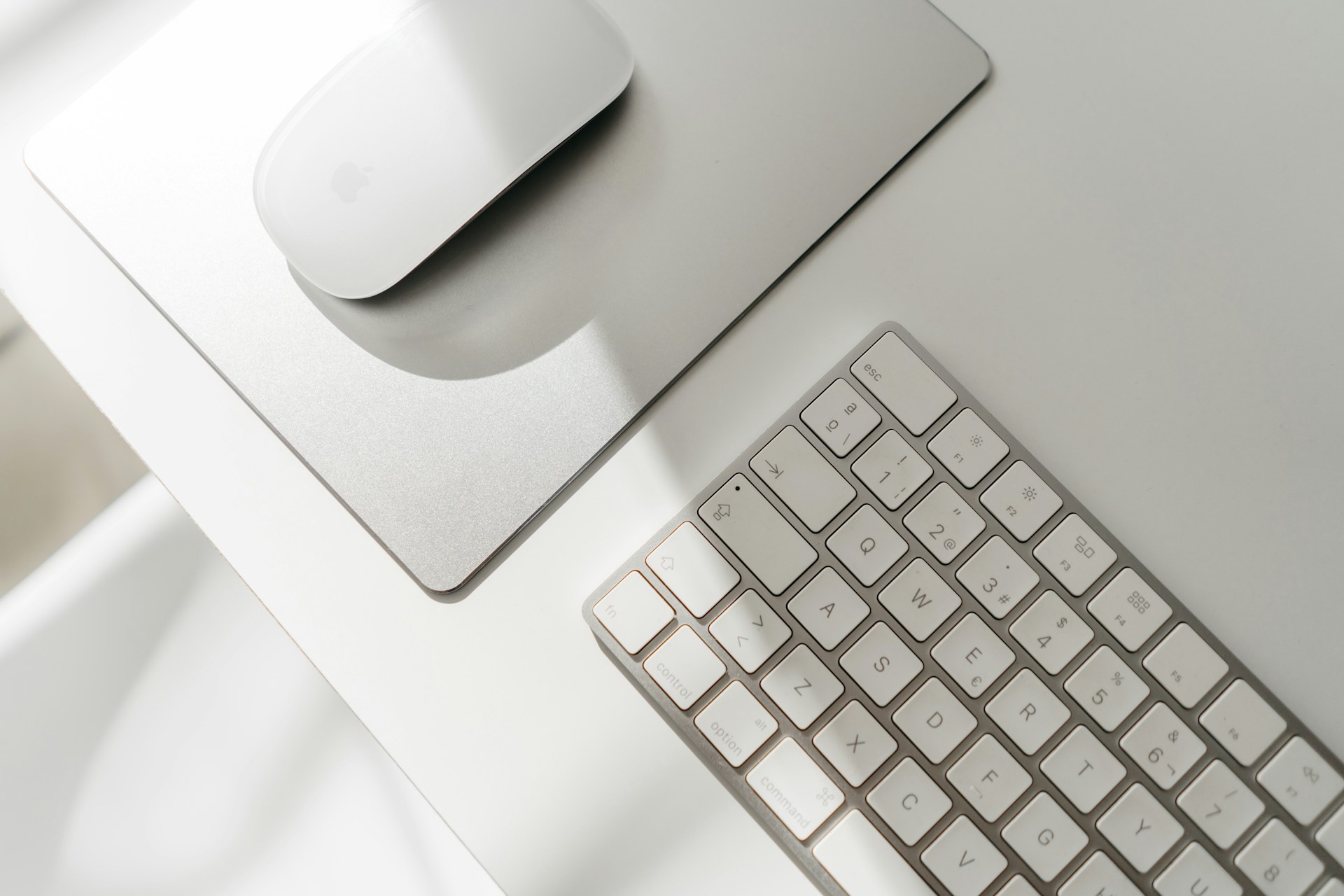 a computer mouse and keyboard