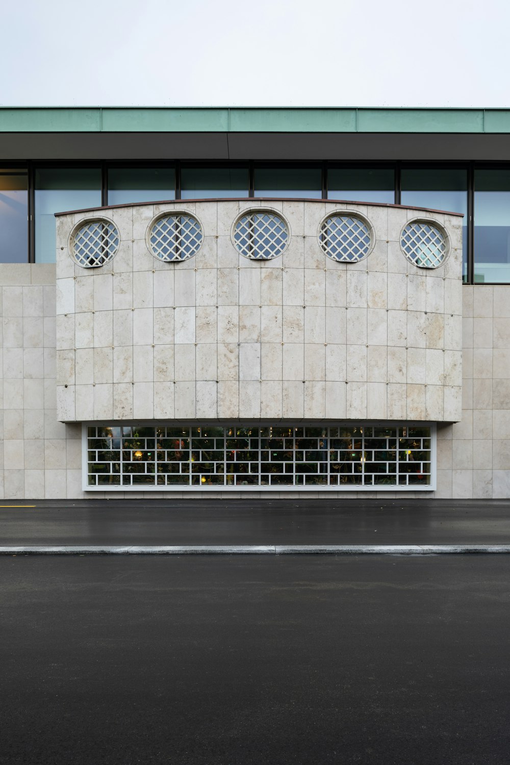 a close up of a brick building