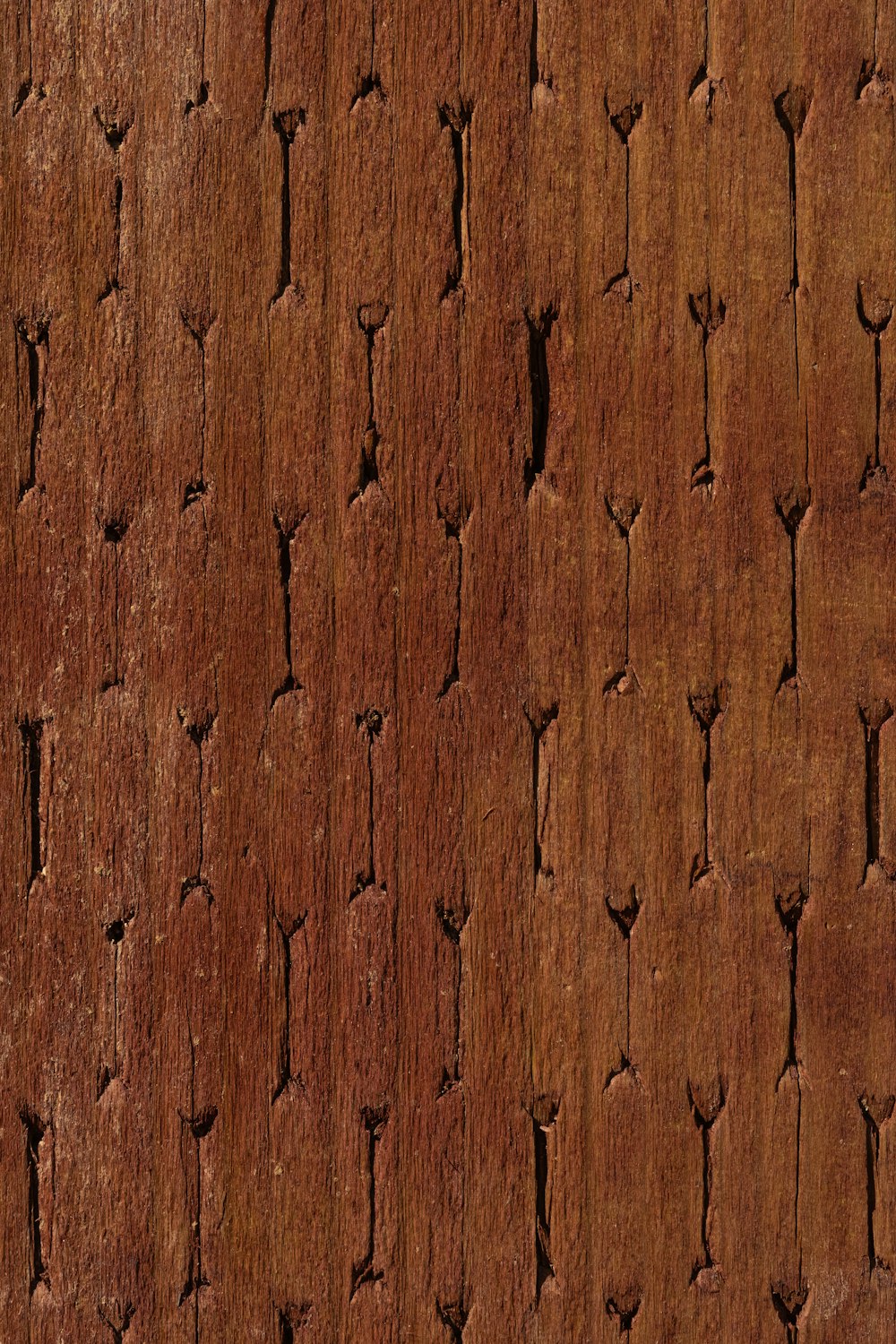 a close up of a wooden surface with small holes