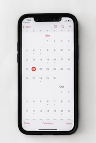Close-up of a calendar invite confirming a booked advisory session on a smartphone screen.