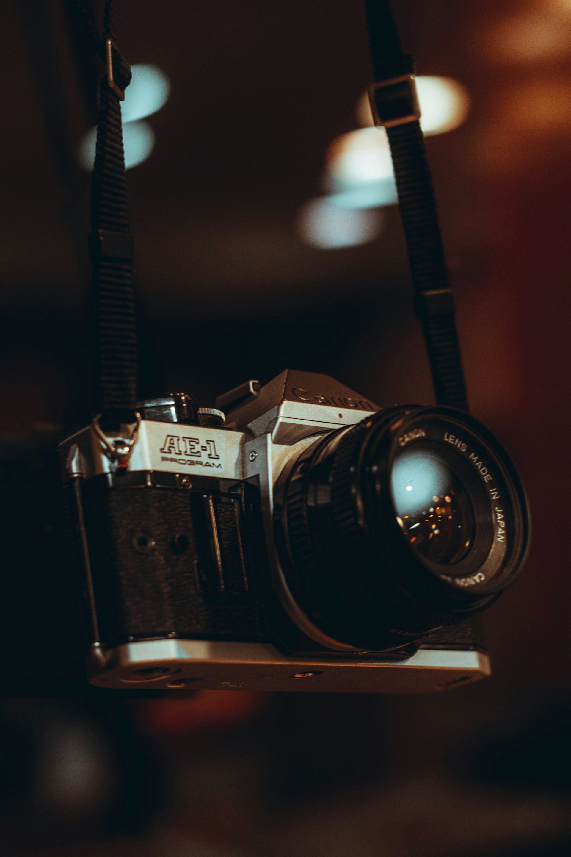 a close up of a camera on a tripod