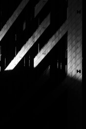 a black and white photo of some windows