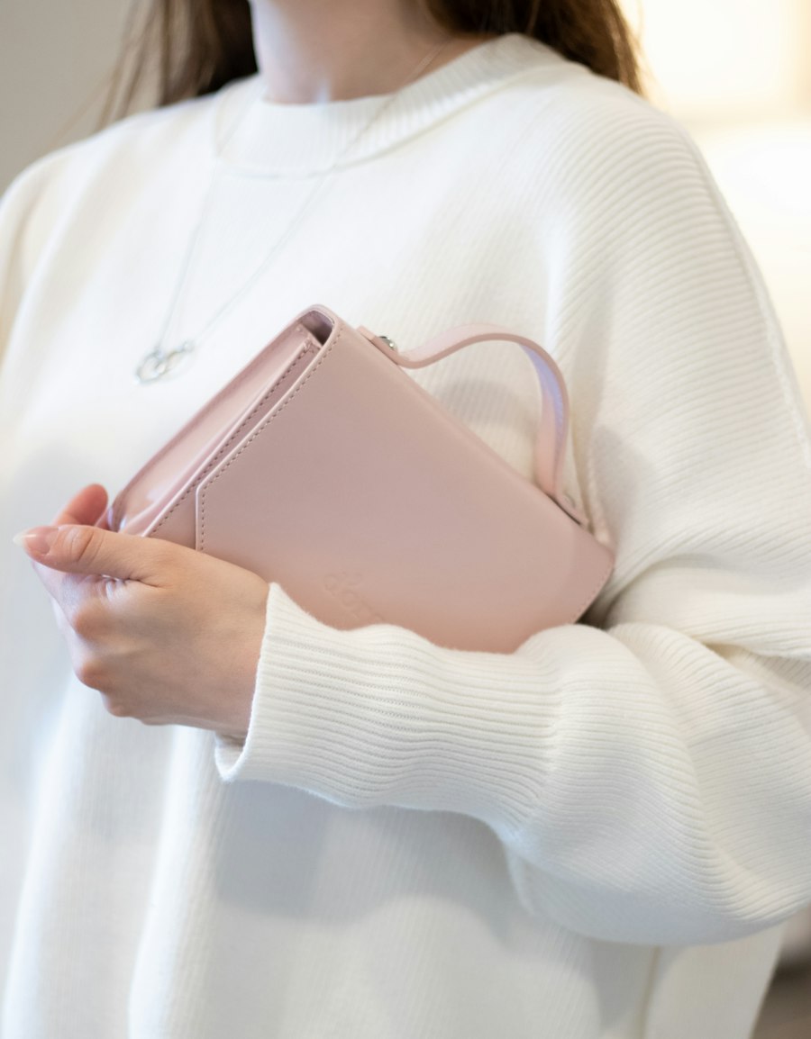 Blush Chain Clutch