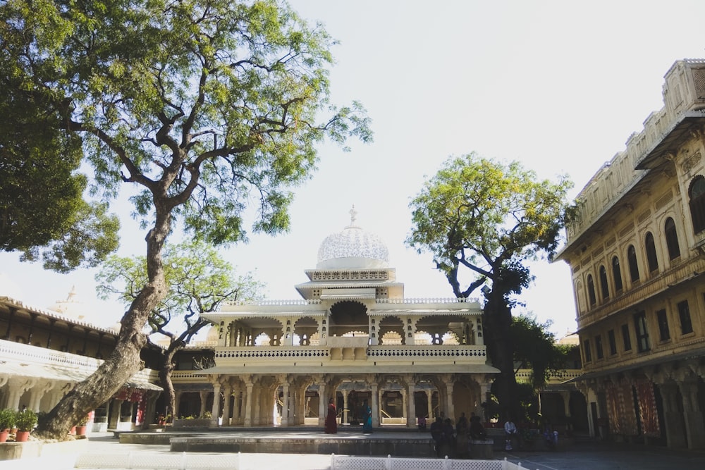 a large building with a dome on top of it