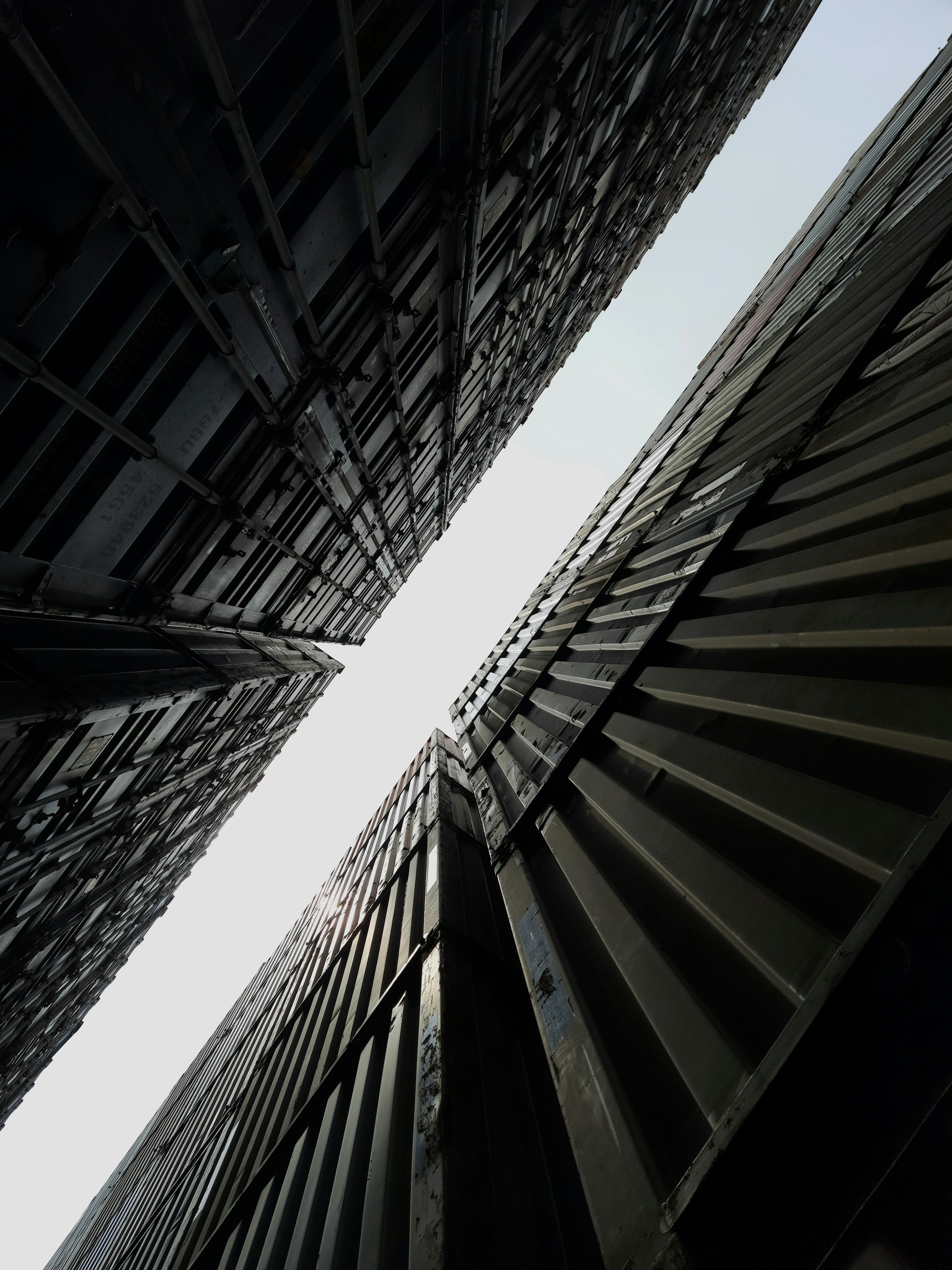a couple of tall buildings next to each other