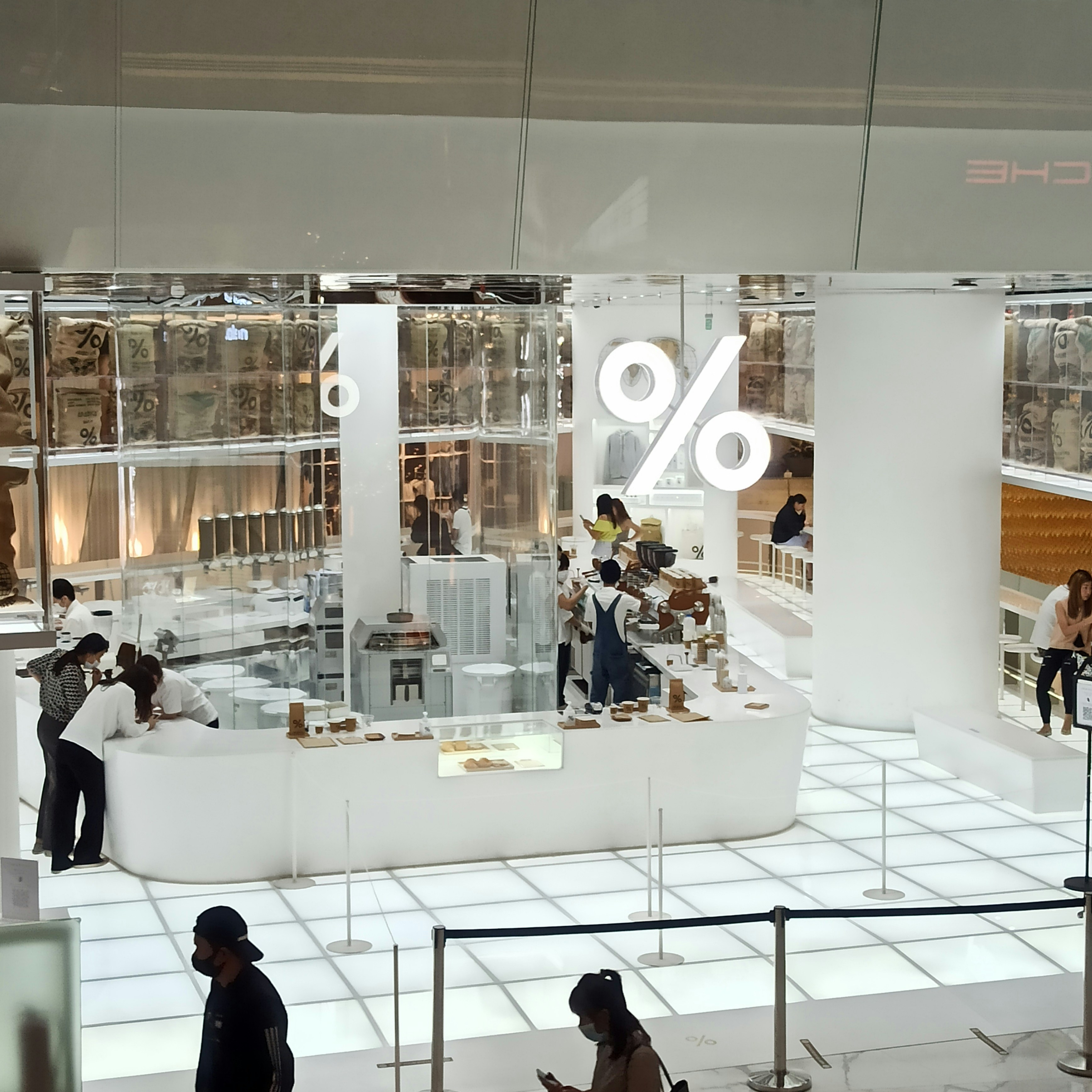 Lifestyle image of people shopping in a bright modern store