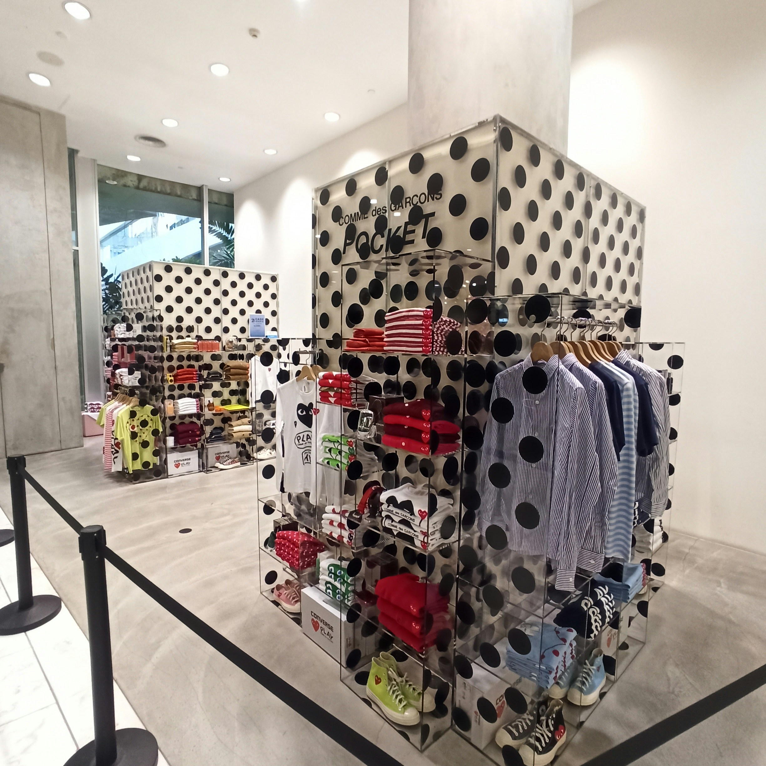 Commes des Garçons Pocket Polka Dot Display