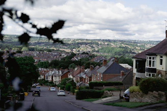 a view of a town from a distance