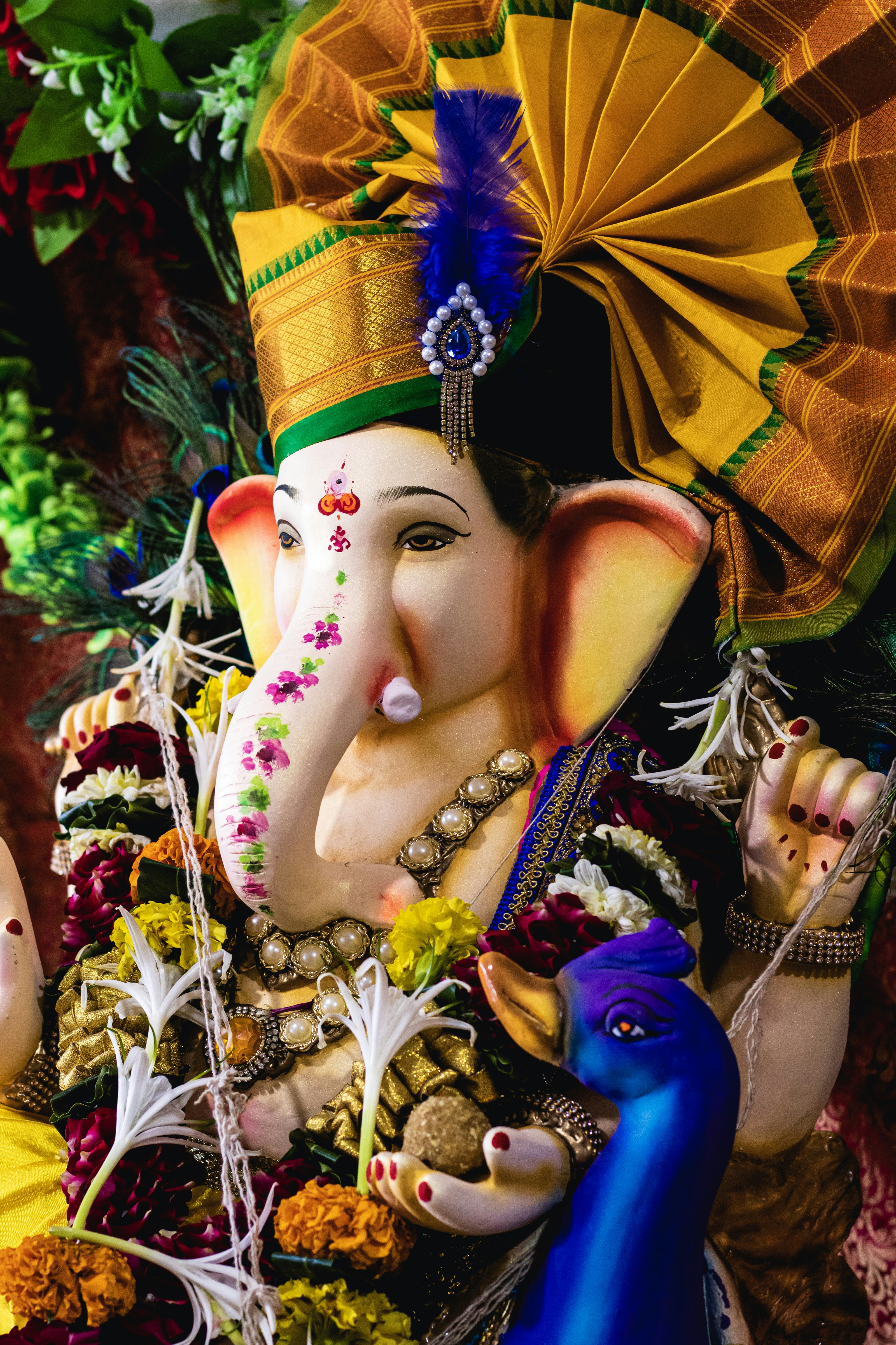 A close up of a statue of an elephant photo – Free Ganapati Image ...