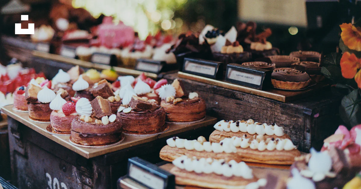 Pastry Using Tablea A table topped with lots of different types of pastries photo – Free ...