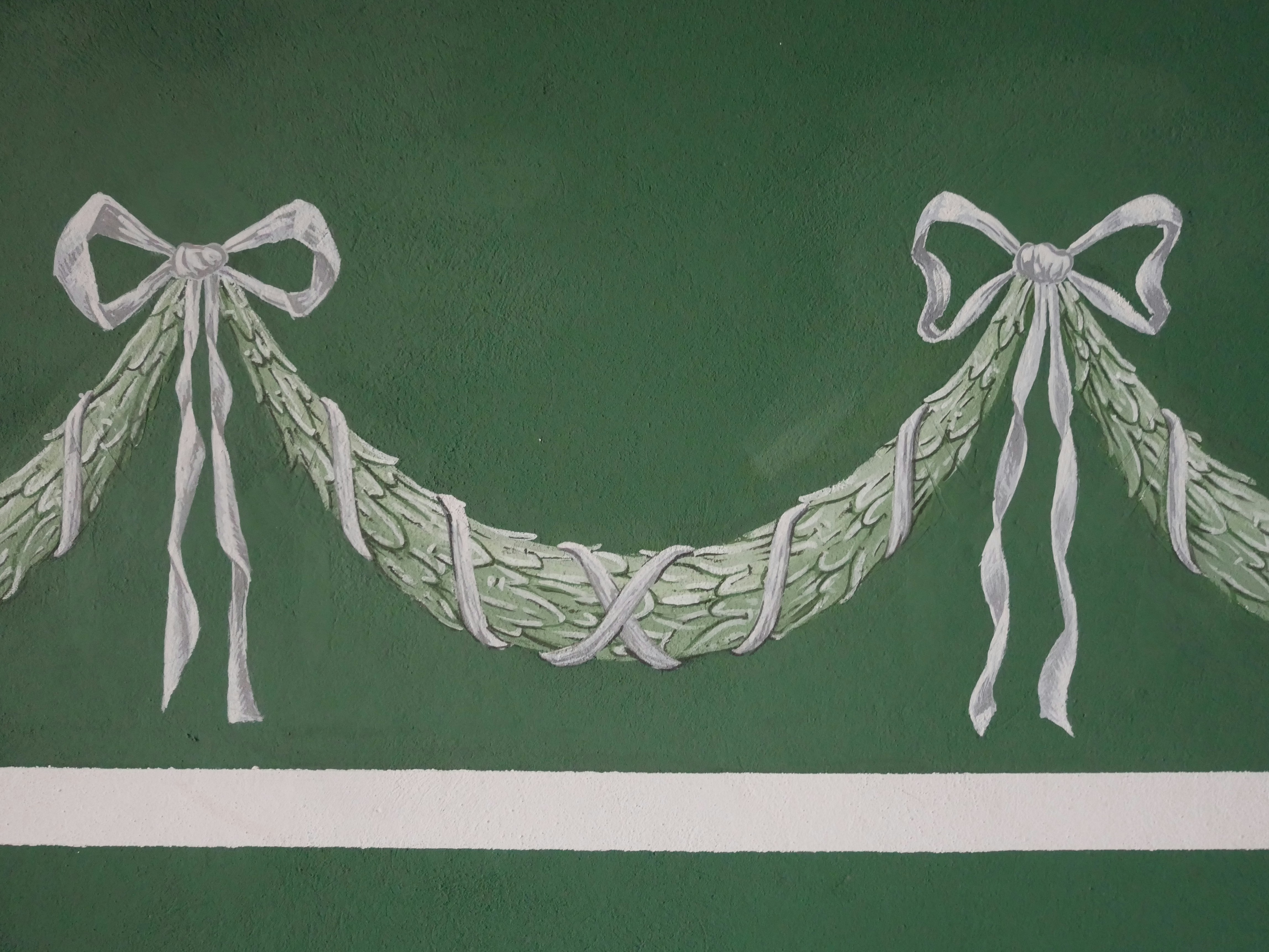 Close up of a lace garter on a leg