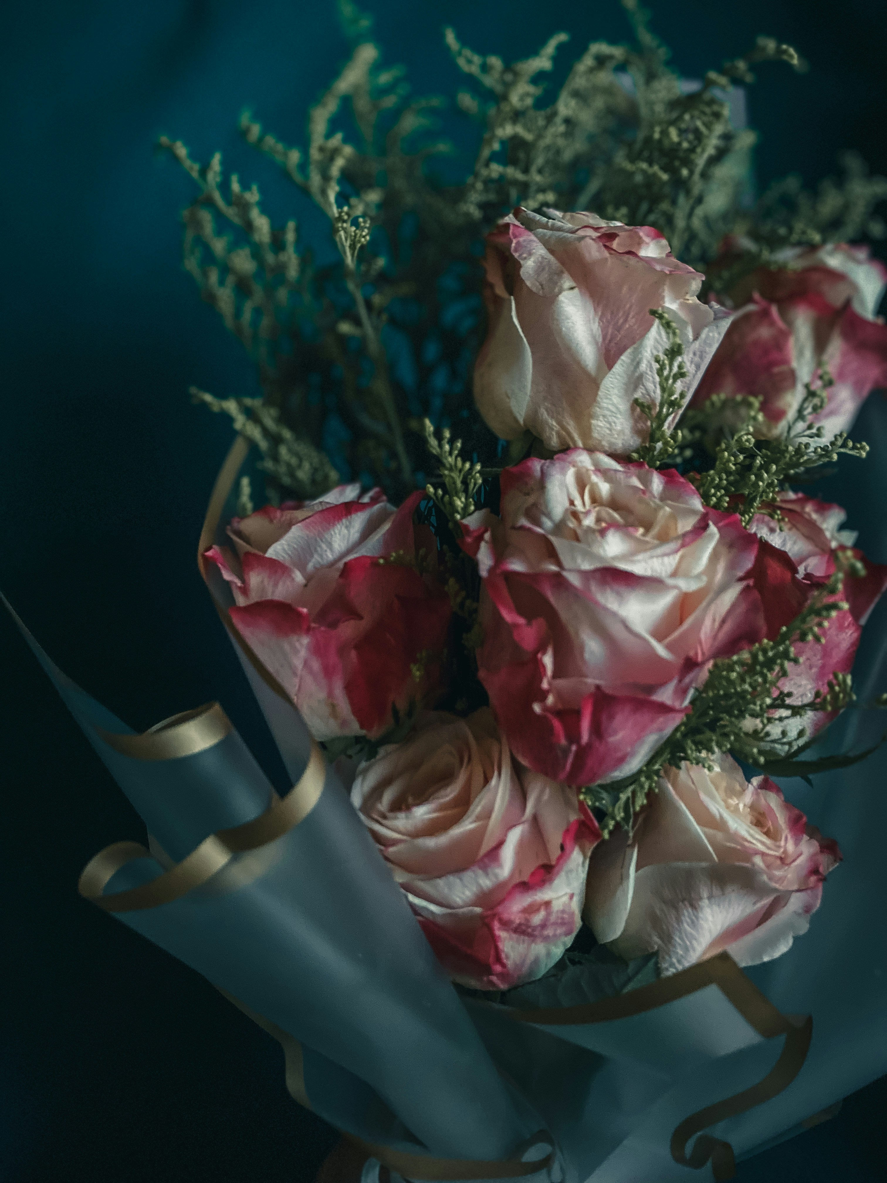 Bouquet de roses fraîches