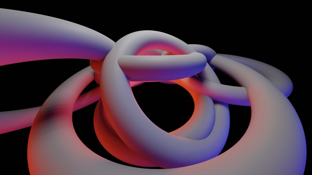 a computer generated image of an intertwined object