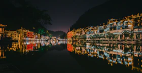 a bridge over a body of water