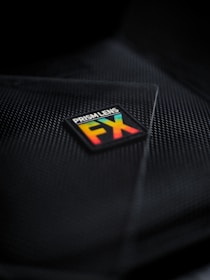 a close up of a sticker on the back of a car