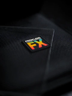 a close up of a sticker on the back of a car